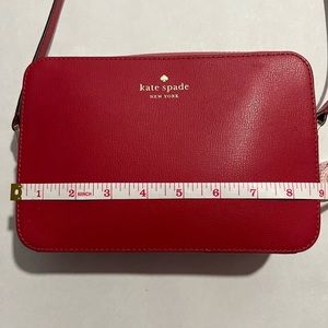 Kate Spade Harper red leather cross body